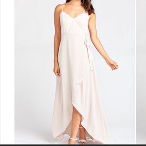 XS Mariah Wrap Dress in Show Me the Ring Crisp